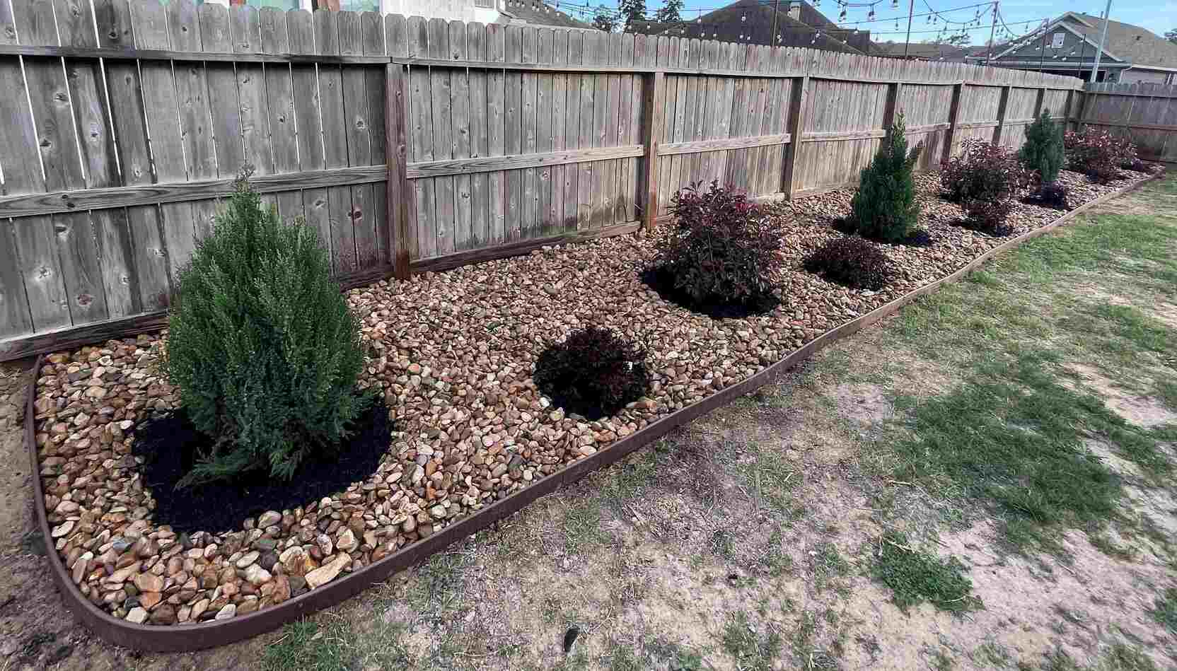 Newly installed plants